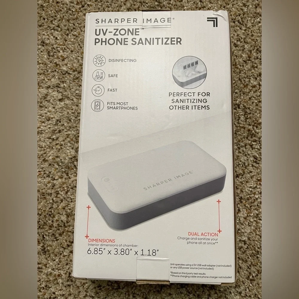 Sharper Image Phone Sanitizer UV-Zone NIB